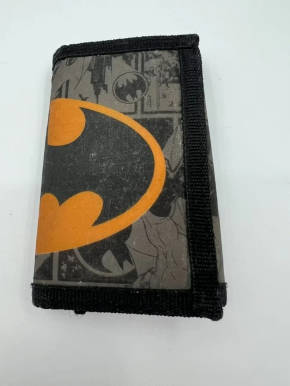 Vintage Batman Rubberized‎ Bi-fold Wallet Graphic Comic Zipper Pocket Keyring